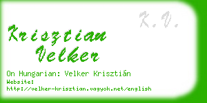 krisztian velker business card
